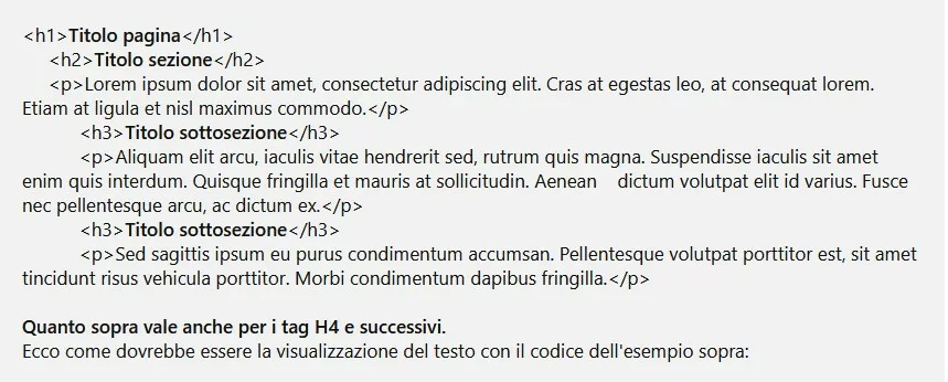 Viasualizzazione esempio titoli