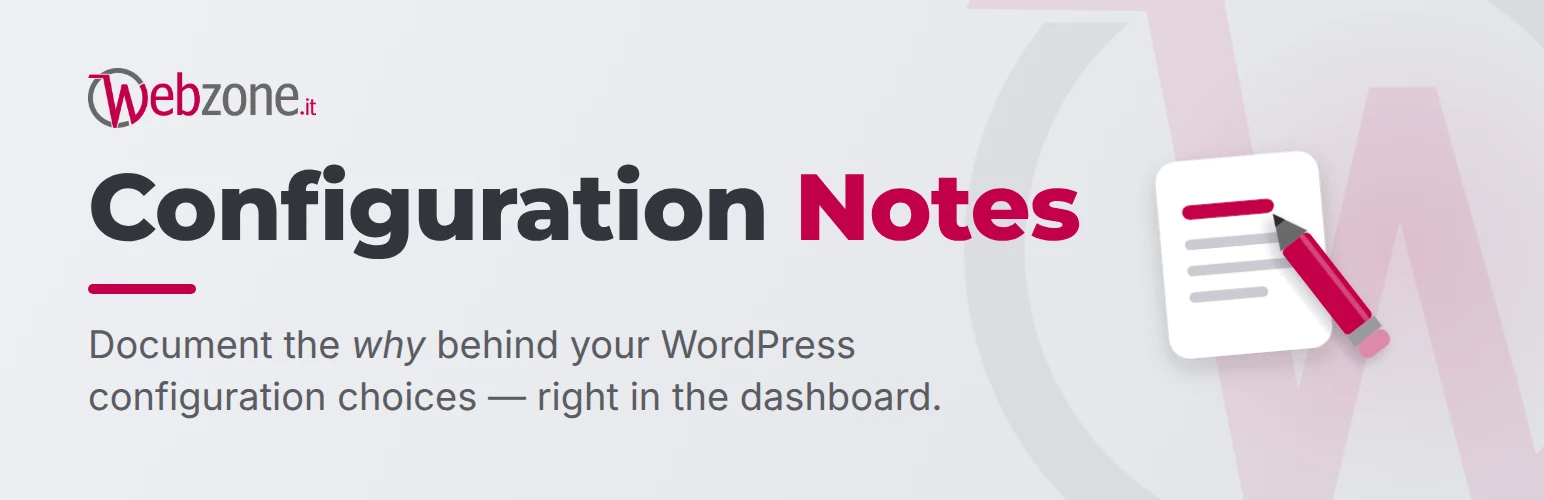 Configuration notes Configuration notes